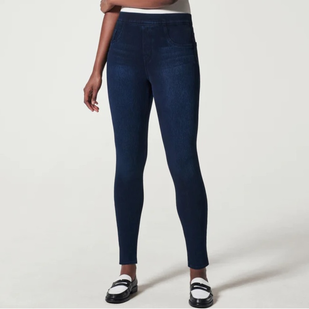 SPANX Jean-ish Ankle Leggings - medium - twilight rinse